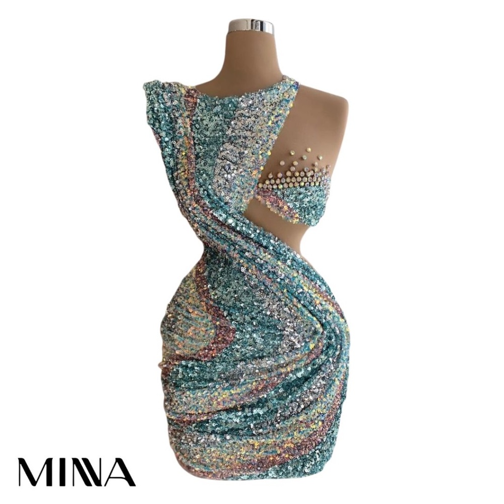 MINNA Sequin Custom Mini Dress